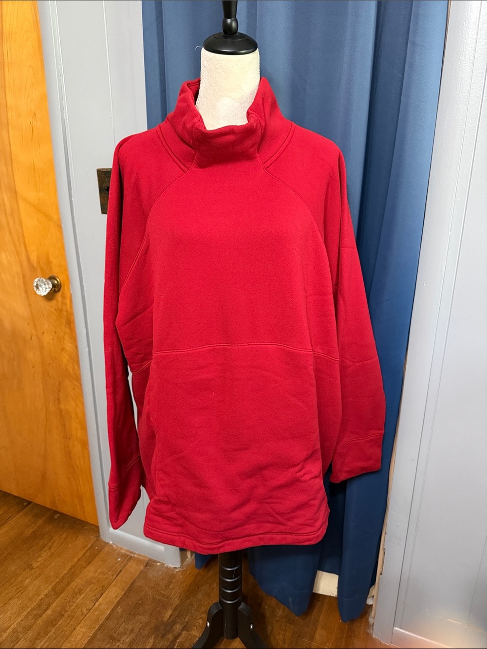 Athleta Red Women's Funnel Neck Sweater